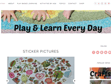 Tablet Screenshot of playlearneveryday.com